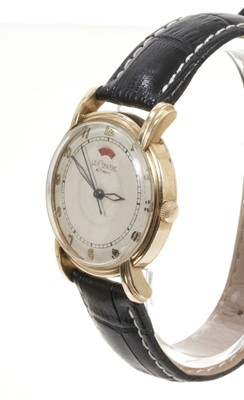 Lot 564 - 1950s LeCoultre Automatic wristwatch with power reserve, automatic 'bumper' movement in gold filled case