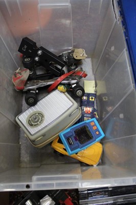 Lot 1825 - Two boxes of vintage electronic toys and games