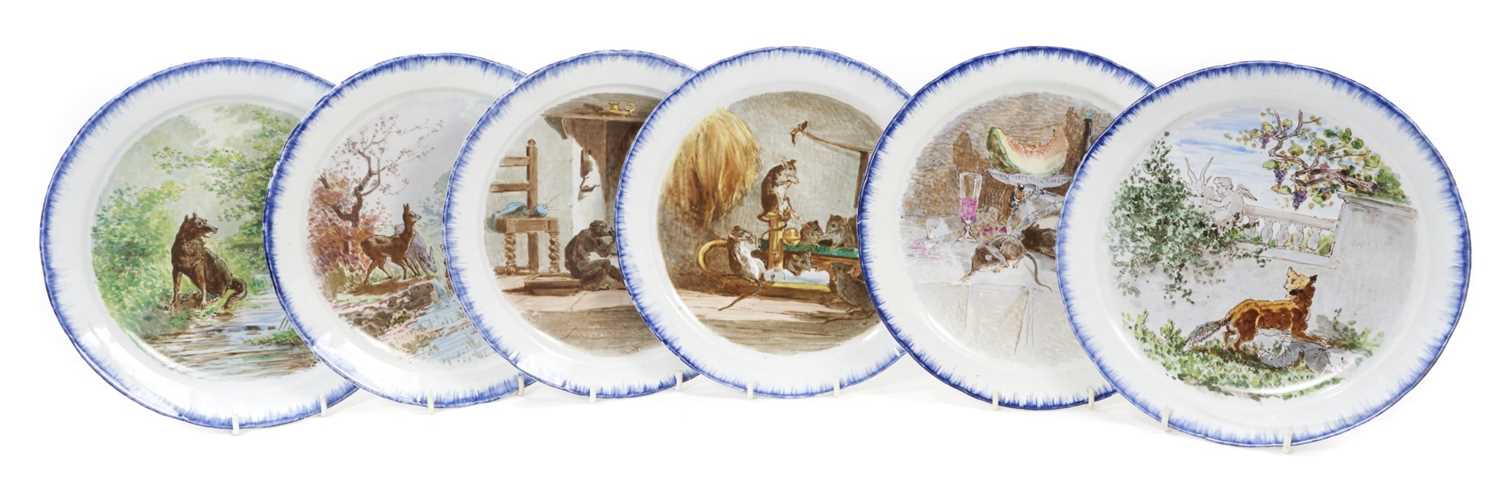 Lot 160 - Set of six French plates