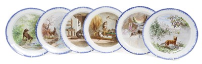 Lot 341 - Set of six French plates