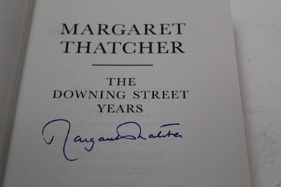 Lot 1403 - Two signed Margaret Thatcher books The Path to Power 1993 and The Downing Street Years 1995 both hardbacks.