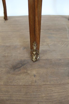 Lot 1311 - Late 19th century French marquetry inlaid trefoil table with three drop flaps