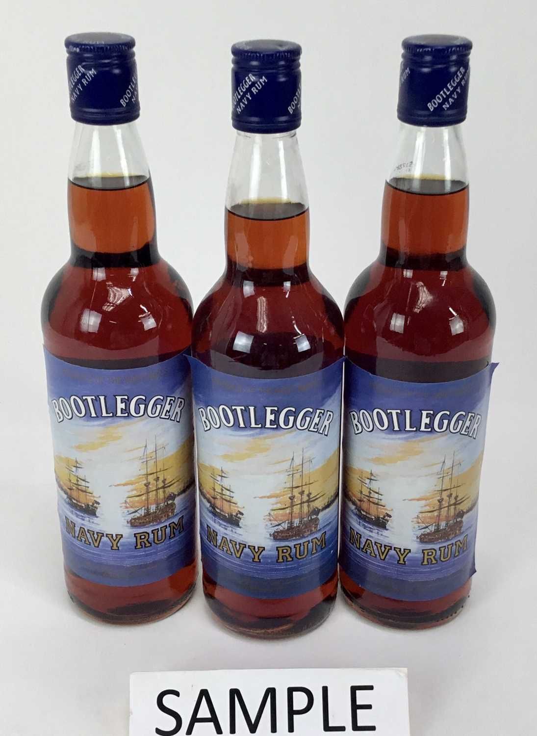 Lot 61 - Rum - six bottles, Bootlegger Navy Rum, 37.5%, 70cl