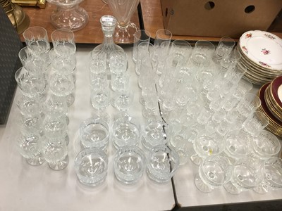 Lot 570 - Extensive suite of Wedgwood crystal glassware to include decanters etc.