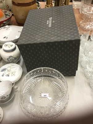 Lot 569 - Waterford Crystal bowl in box