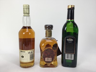 Lot 85 - Whisky - three bottles, Cragganmore 12 year old single malt, Cardu 12 year old single malt and Glenfiddich, each boxed