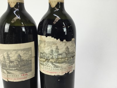 Lot 45 - Wine - two bottles, Cos d'Estournel 1924