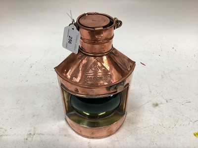 Lot 2705 - Copper Ships Masthead light / lantern