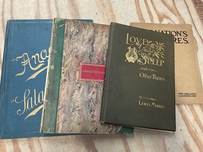 Lot 1701 - Love and Sleep by Lewis Morris and three Architectural books (4)