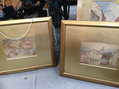 Lot 506 - Pair of Victorian watercolour studies of shipping, together with three other Victorian watercolours (5)