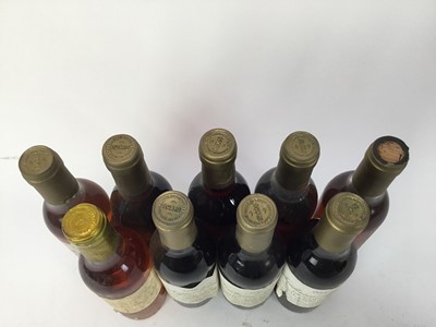 Lot 101 - Wine - eight half bottles, Chateau Loubens Grand Cru 1988 (four lacking labels), together with a bottle of Chateau Climens 1983 (9)