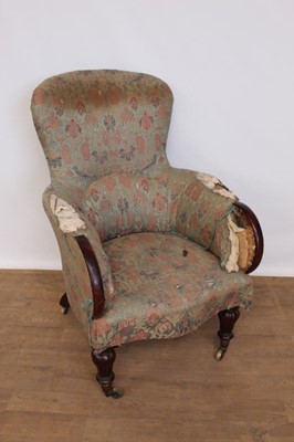 Lot 1337 - George IV mahogany gentlemen's armchair