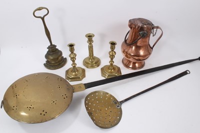 Pair of Early 18th Century Brass Candlesticks