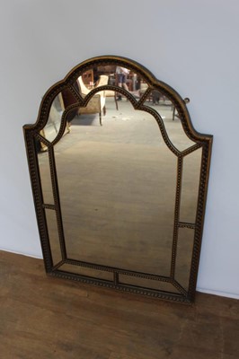 Lot 1349 - Shaped gilt wall mirror