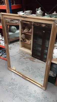 Lot 1342 - Large bevelled wall mirror in ornate gilt frame