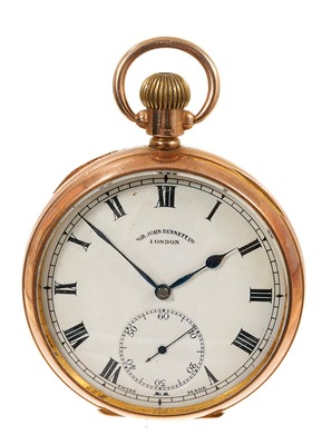 Lot 562 - 9ct gold pocket watch