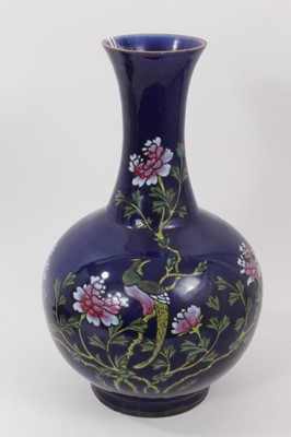 Lot 111 - Large Chinese vase, blue ground