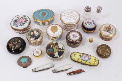 Lot 705 - Collection of enamel and other boxes