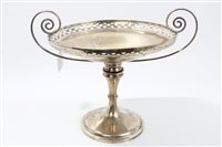 Lot 441 - Edwardian Silverer two-handled pedestal fruit...