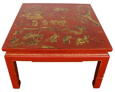 Lot 1378 - Chinese lacquer low table