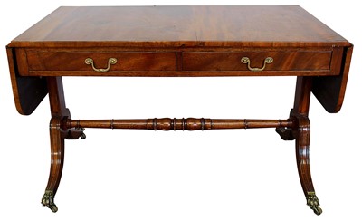 Lot 1387 - Regency mahogany sofa table