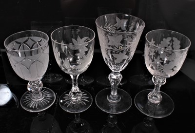 Lot 159 - Good group of Victorian drinking glasses