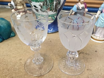 Lot 159 - Good group of Victorian drinking glasses