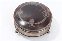 Lot 446 - George V Silverer dressing table box of...