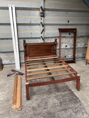 Lot 1396 - Victorian mahogany half tester bed