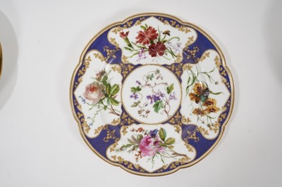 Lot 228 - Fine mid-19th century Sèvres porcelain dessert service