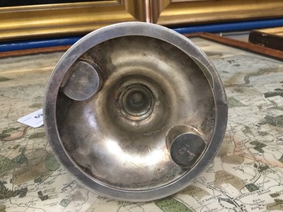 Lot 769 - Titanic Interest - early 20th century silver plated table lighter / cigar lighter