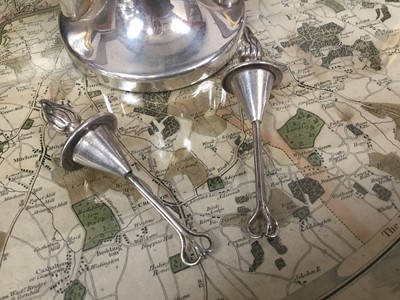 Lot 769 - Titanic Interest - early 20th century silver plated table lighter / cigar lighter
