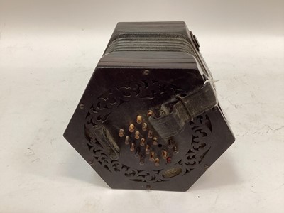 Lot 2203 - Victorian concertina by Wheatstone