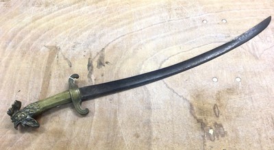 Lot 873 - 19th century French ‘Rooster head’ pioneer sword