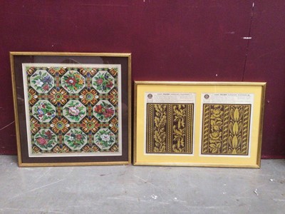 Lot 2083 - 19th century Berlin Woolwork hand-coloured design patterns framed and glazed. I