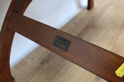 Lot 29 - Dark hardwood stool with Ancient Mariner label.