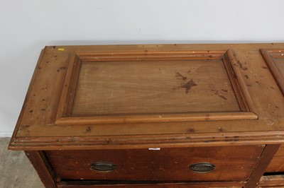 Lot 126 - Large Victorian pine chest of four deep drawers