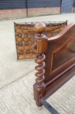 Lot 203 - Victorian mahogany double bed