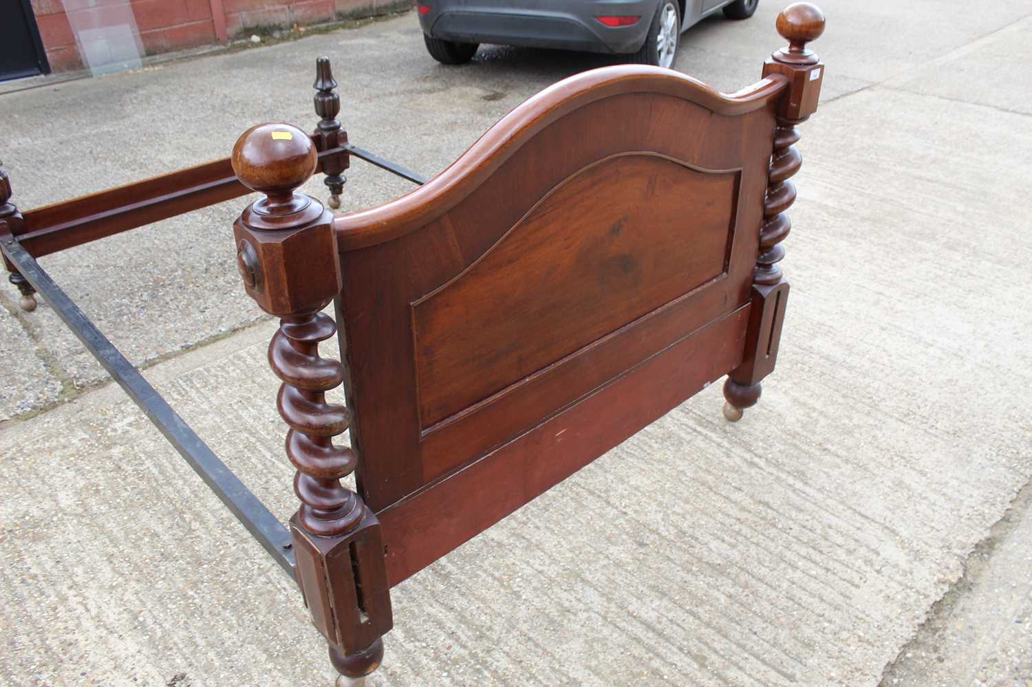 Lot 203 Victorian mahogany double bed