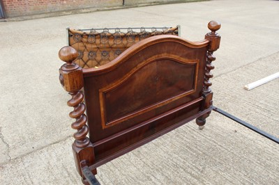 Lot 203 - Victorian mahogany double bed