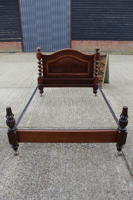 Lot 203 - Victorian mahogany double bed