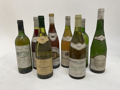 Lot 954 - Mixed group of eight red and white wines to include, 1987 Puligny-Montrachet, Montagny 1985 and others