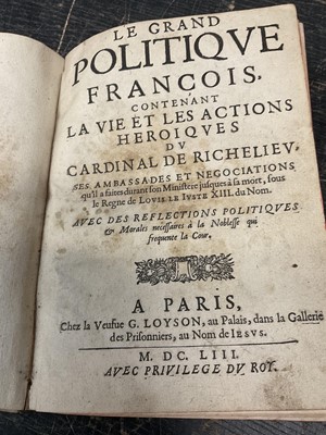 Lot 1710 - Le Grand Politique Francois, 1613