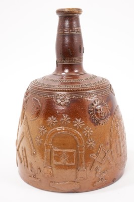 Lot 31 - Rare early 19th Masonic mallet shaped vessel