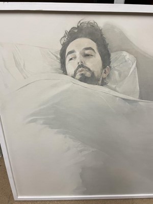 Lot 1217 - Jackie Anderson, (b.1973) large oil on cotton on board - "Morning", signed and dated 2005 verso, 101cm x 134cm, framed