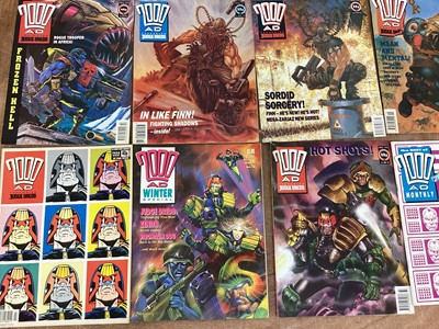 Lot 1728 - Two boxes of 2000 AD featuring Judge Dredd magazines