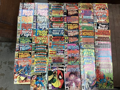 Lot 1752 - Marvel Comics mostly 80s to include Captain America, Moon Knight, Alpha Flight and others. Approximately 230 comics
