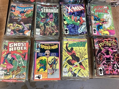 Lot 1753 - Marvel Comics mostly 80s to include X-Men, Daredevil, Fantastic Four and others. Approximately 220 Comics