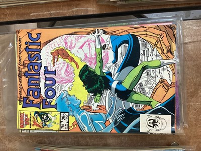Lot 1753 - Marvel Comics mostly 80s to include X-Men, Daredevil, Fantastic Four and others. Approximately 220 Comics