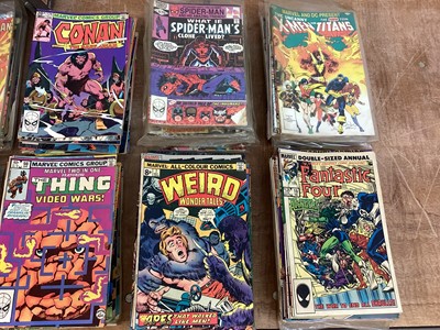 Lot 1754 - Marvel Comics mostly 80s to include The Thing, Iron Man, Conan The Barbarain and others.Approximately 250 comics